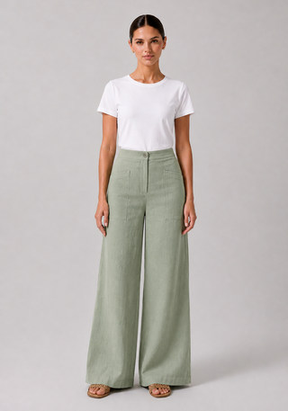 Pantalón en lino 62049