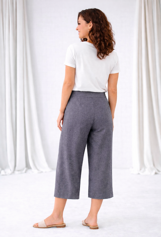 Pantalón Culotte Lino 62017